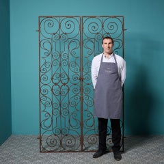 Set of Antique Wrought Iron Pedestrian Gates