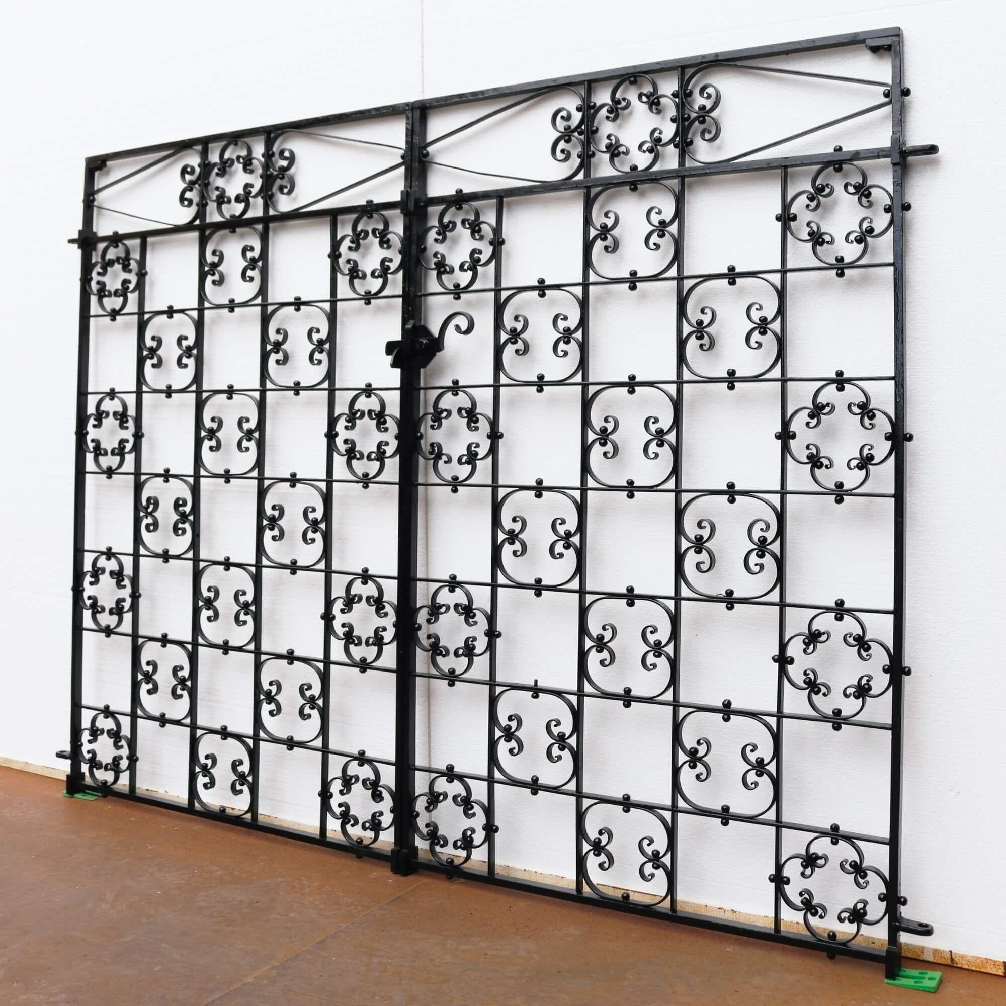 Victorian Set of Antique Wrought Iron Side Gates For Sale