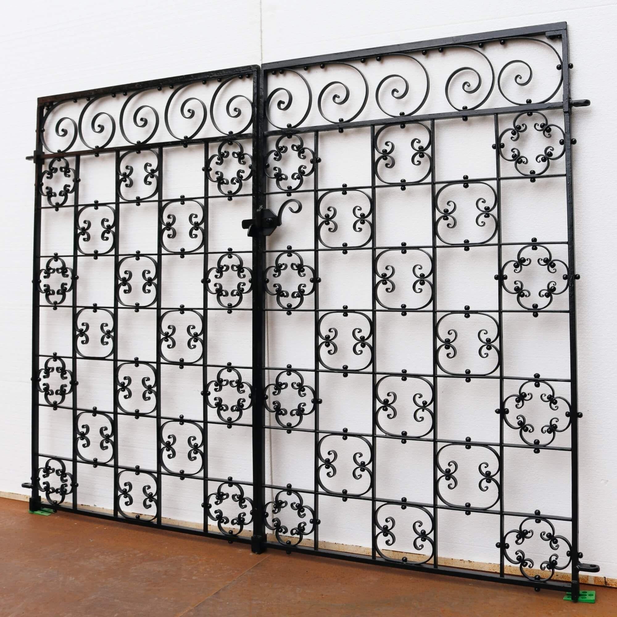 Victorian Set of Antique Wrought Iron Side Gates For Sale