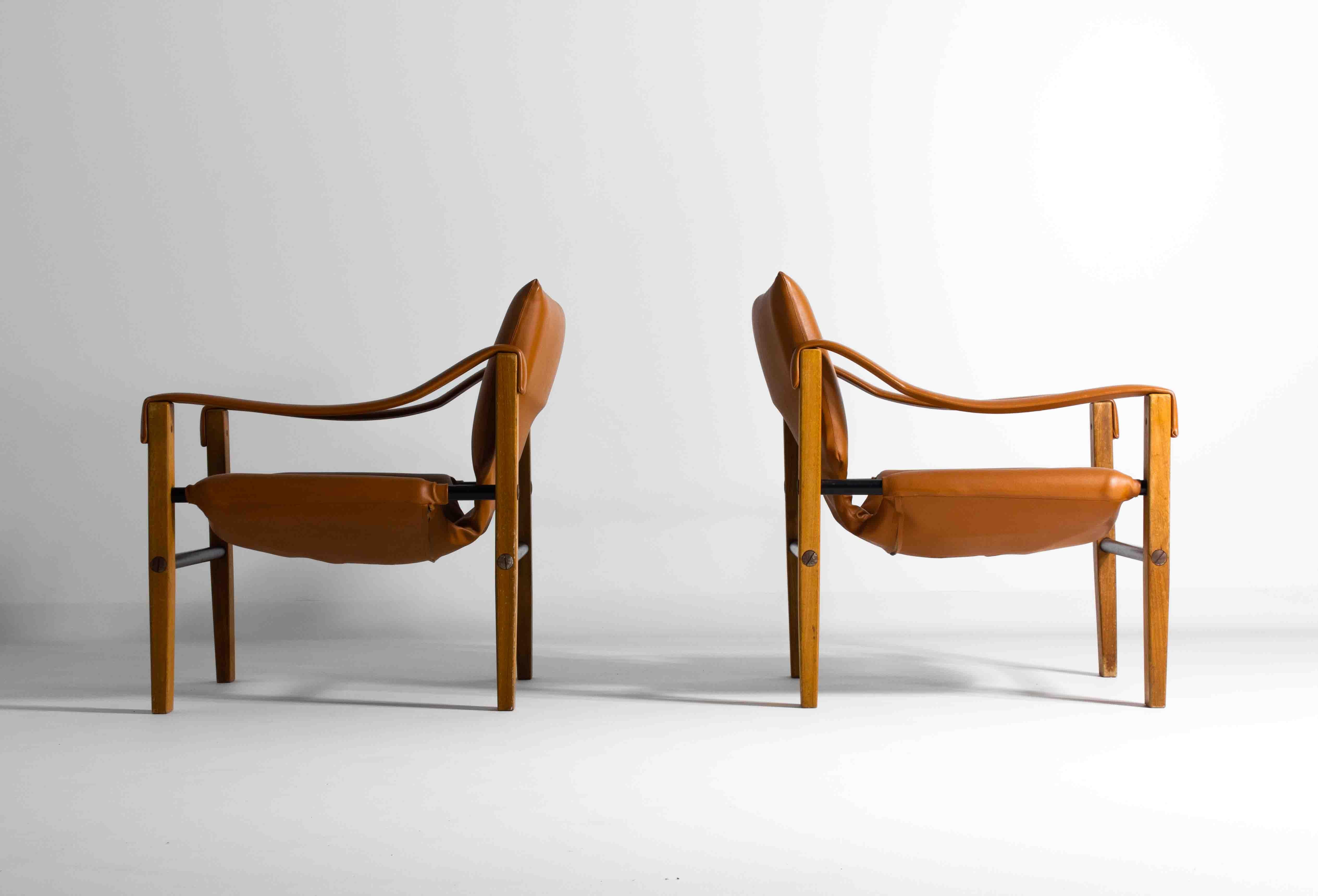 Set of Arkana safari chairs by Maurice Burke, Scotland 1970s 3