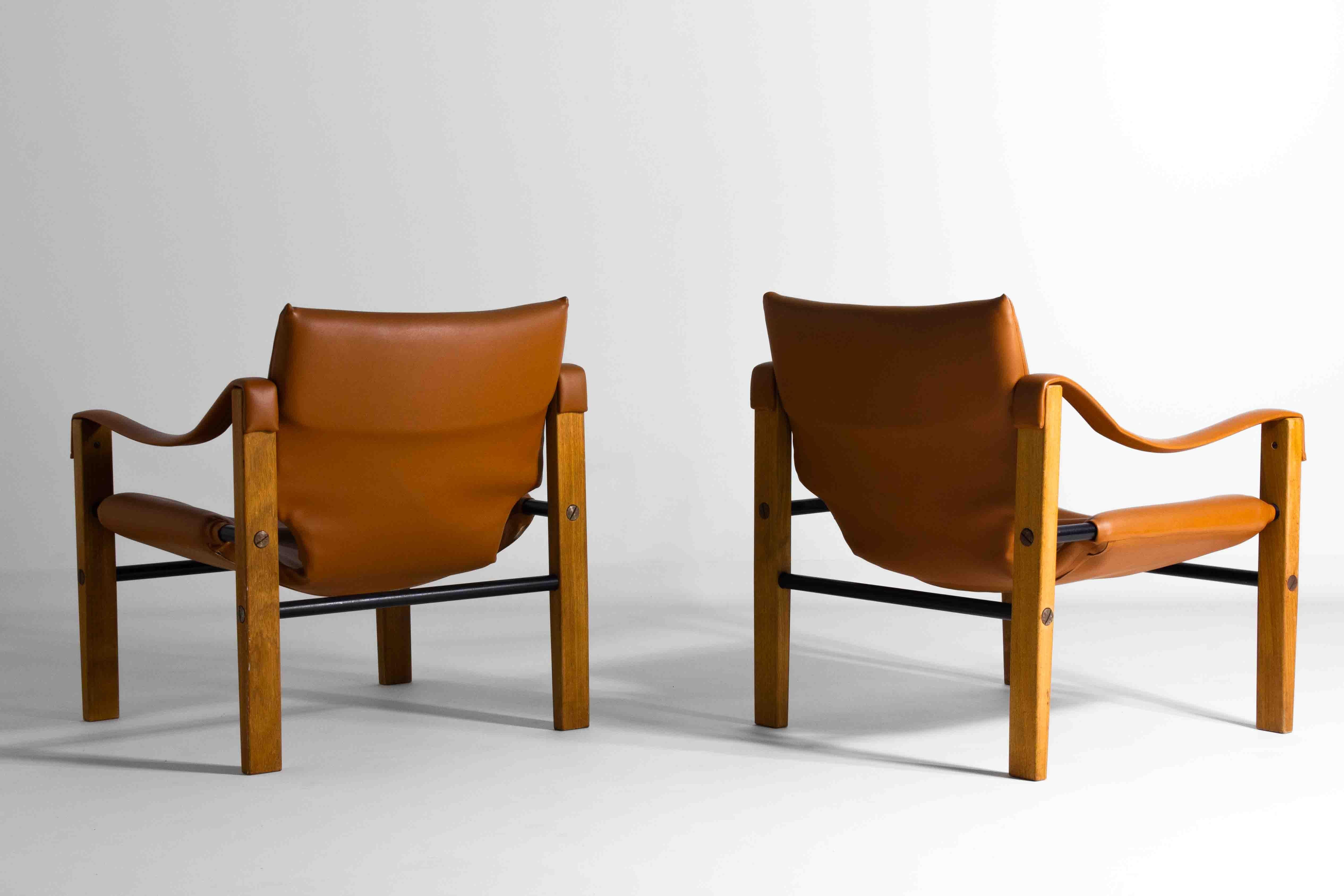 Set of Arkana safari chairs by Maurice Burke, Scotland 1970s 6