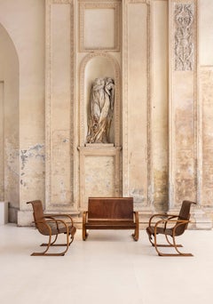 Set of armchairs and a matching sofa attributed to Alvar Aalto, Finland, 1930s