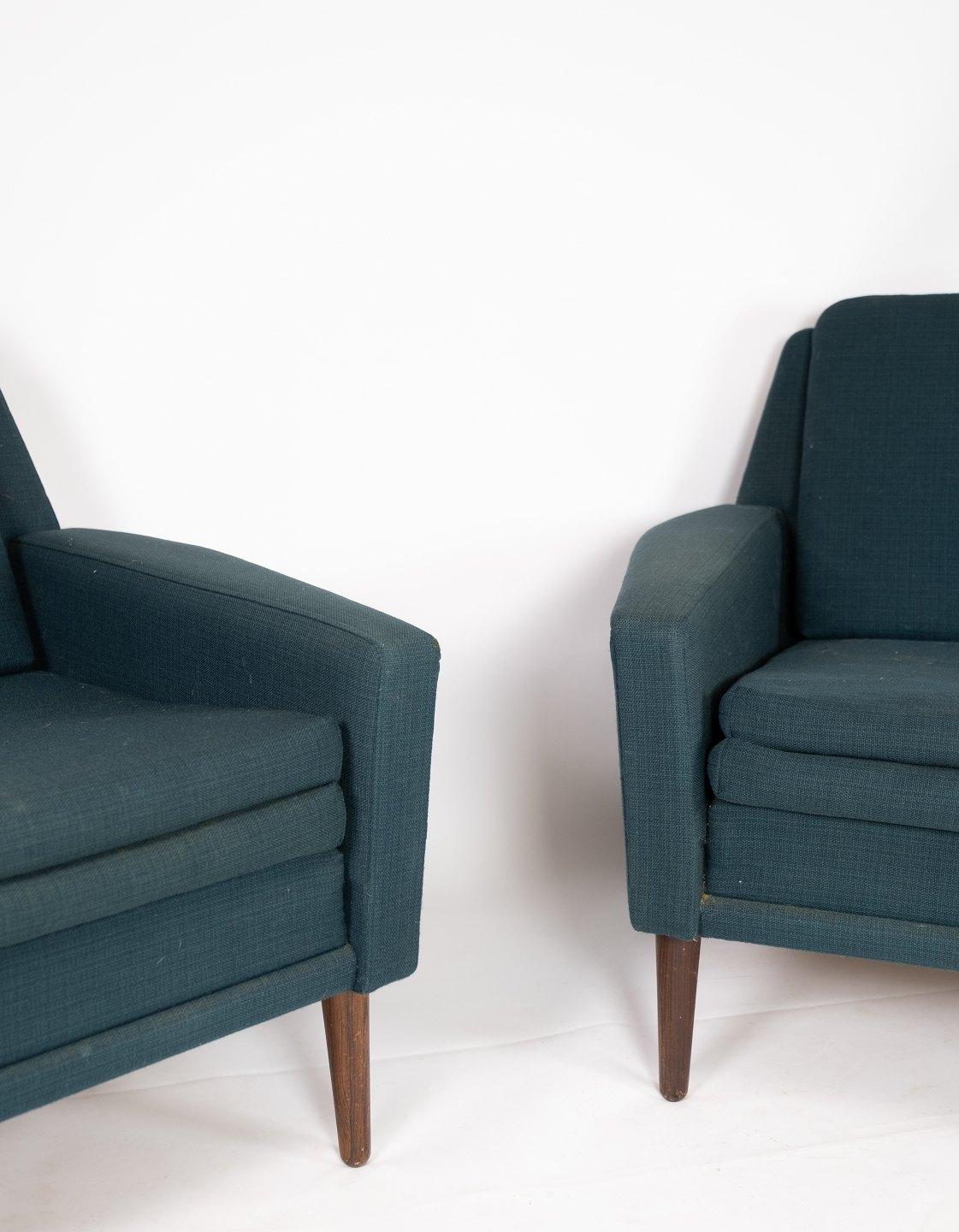 Danish Set of Armchairs by Fritz Hansen from the 1960s For Sale