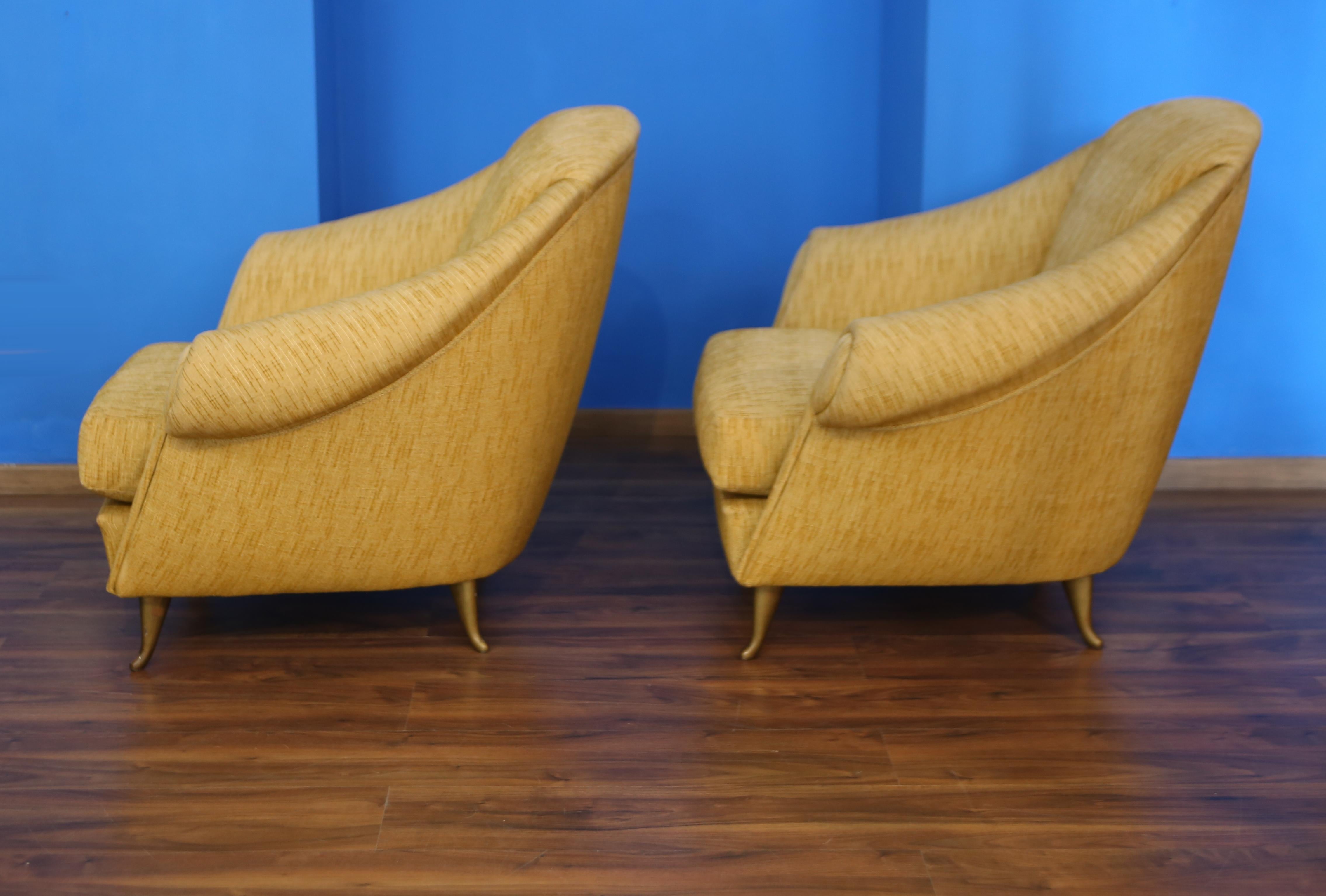 Conjunto de sillones de los años 50 producidos por Isa Bergamo European en venta