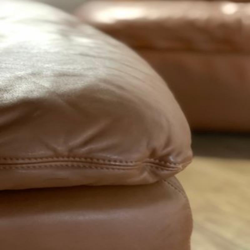 Sessel-Set aus Leder von Ligne Roset, 1980er Jahre im Zustand „Hervorragend“ in Andrézieux-Bouthéon, FR