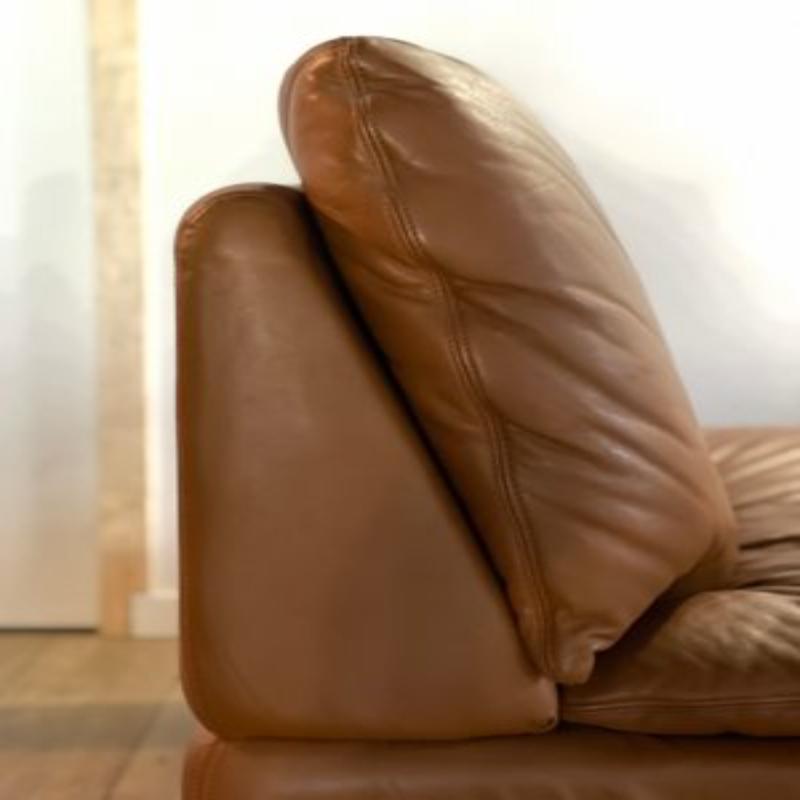 Sessel-Set aus Leder von Ligne Roset, 1980er Jahre 3