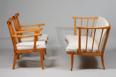 Conjunto de sillones, Werner West, Keravan Puusepät Oy, década de 1940