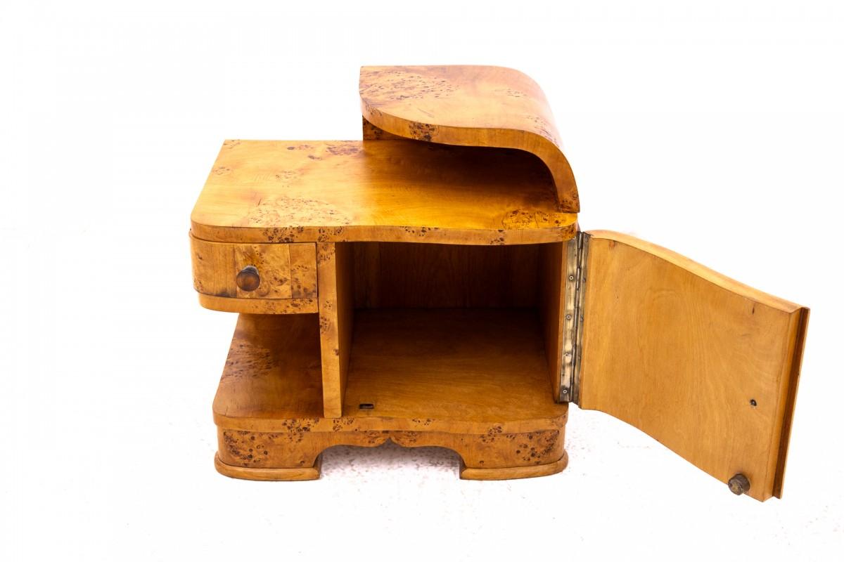 Ensemble de tables de chevet Art déco, Pologne, milieu du XXe siècle. en vente 4