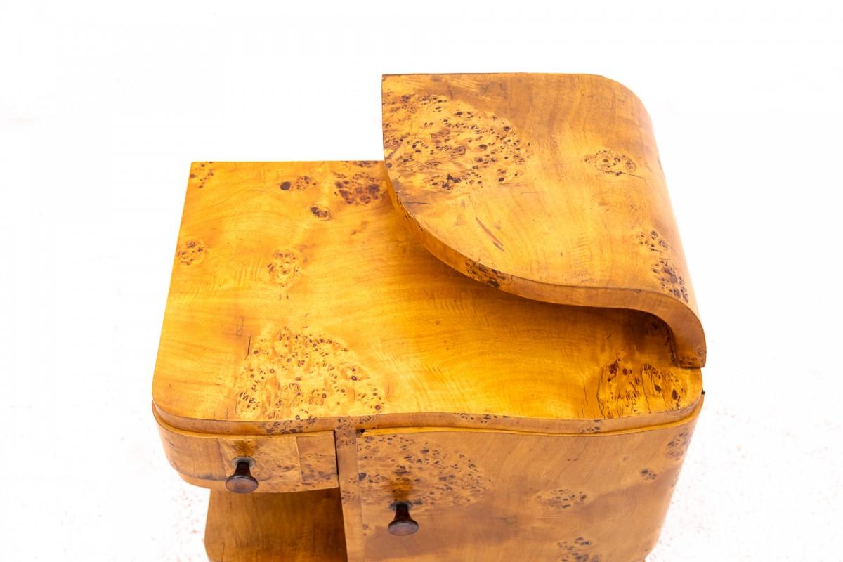 Ensemble de tables de chevet Art déco, Pologne, milieu du XXe siècle. en vente 5