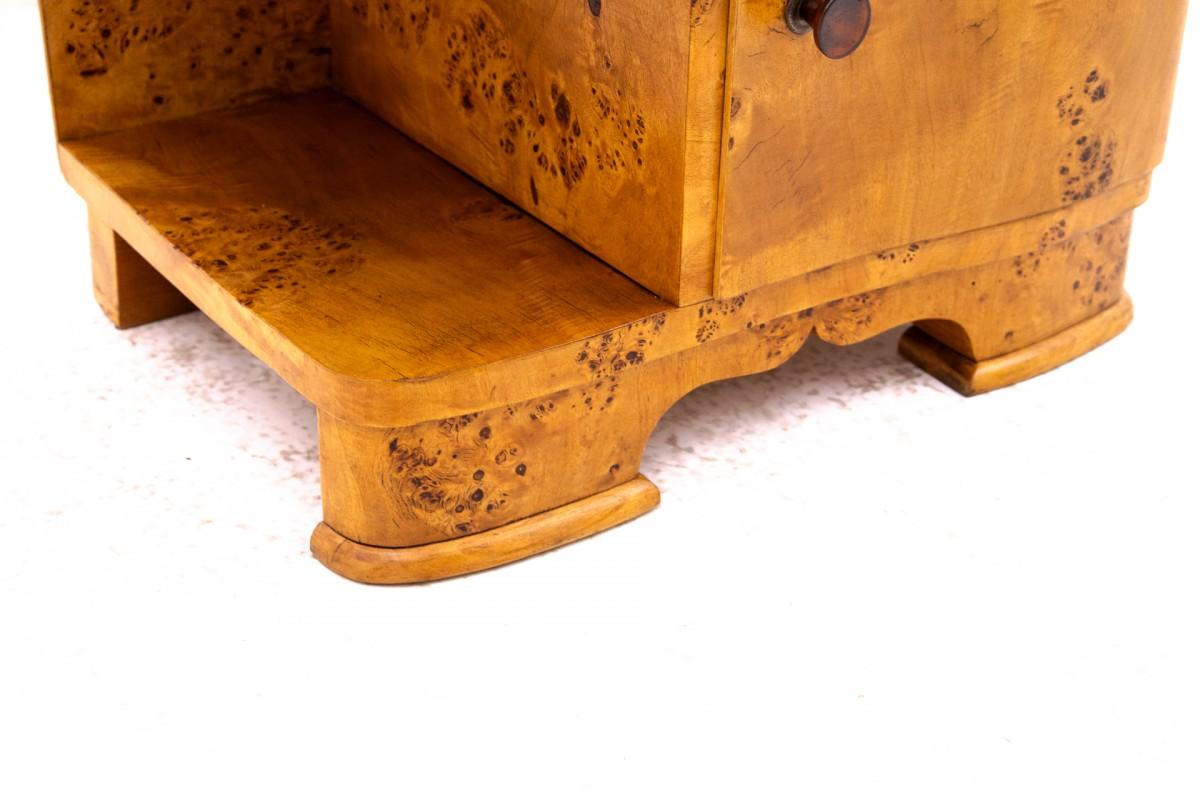 Ensemble de tables de chevet Art déco, Pologne, milieu du XXe siècle. en vente 7