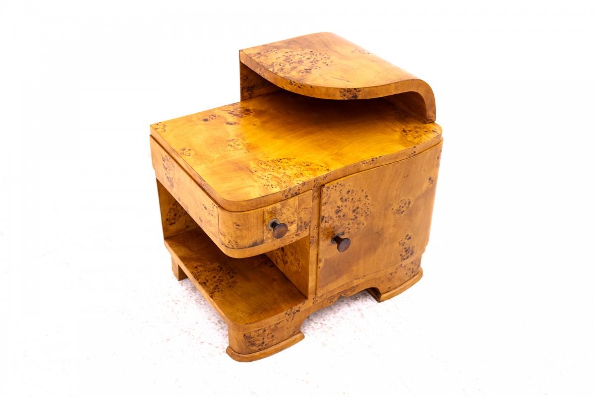 Ensemble de tables de chevet Art déco, Pologne, milieu du XXe siècle. en vente 1