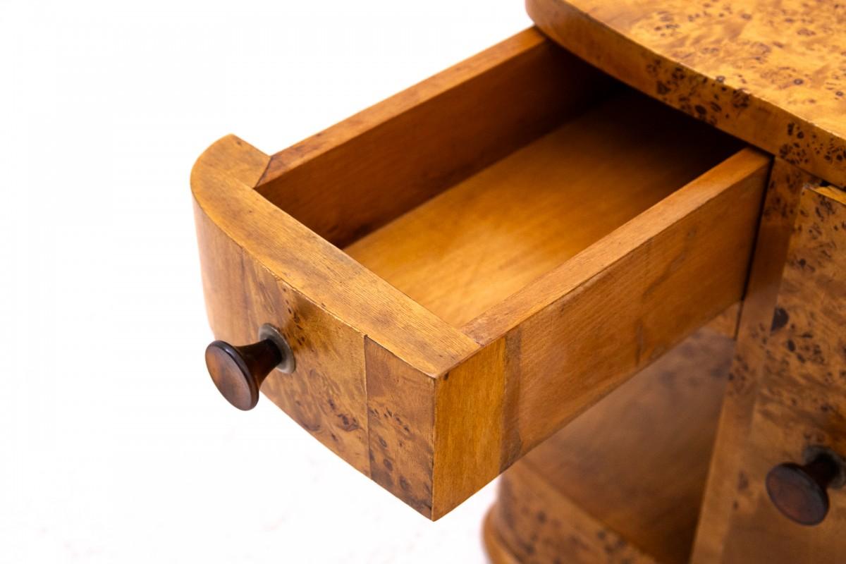 Ensemble de tables de chevet Art déco, Pologne, milieu du XXe siècle. en vente 3