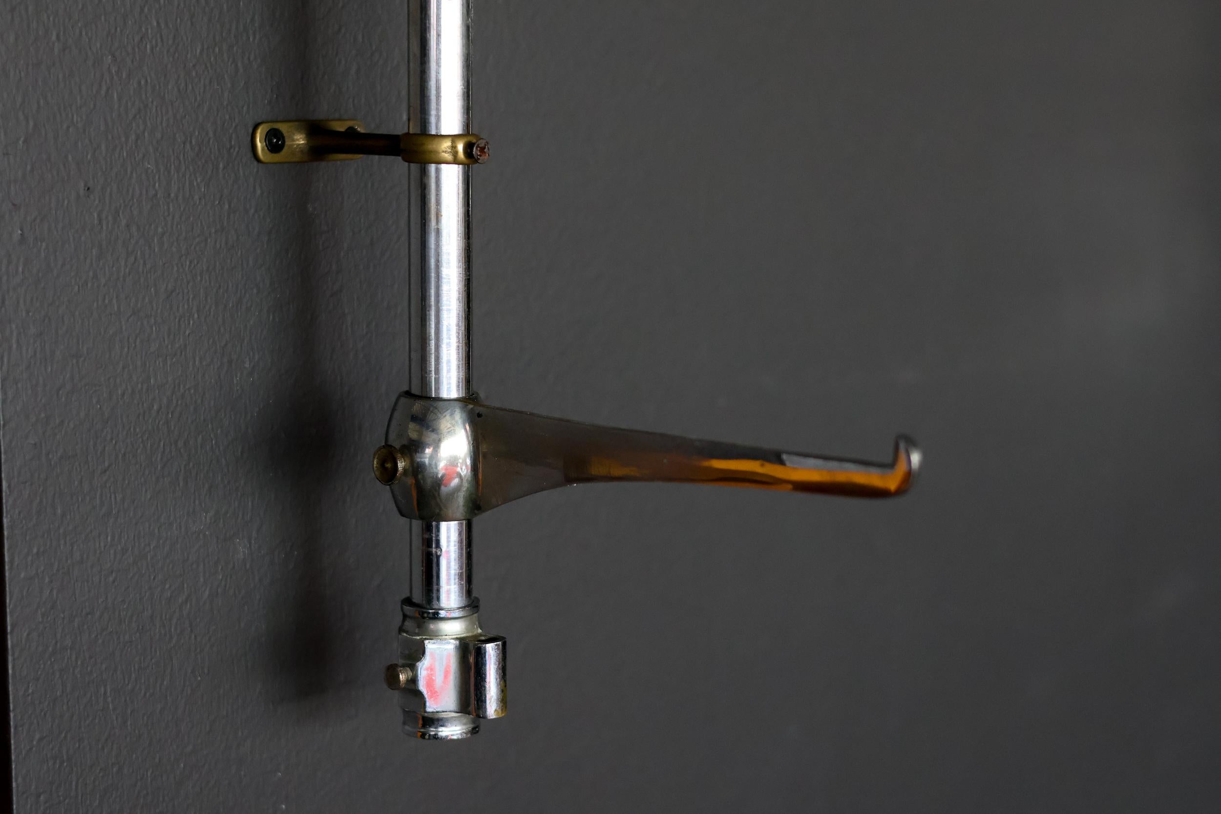 Mid-20th Century Set of Art Deco Brackets for Glass Shelves – Refined Architectural Elegance For Sale