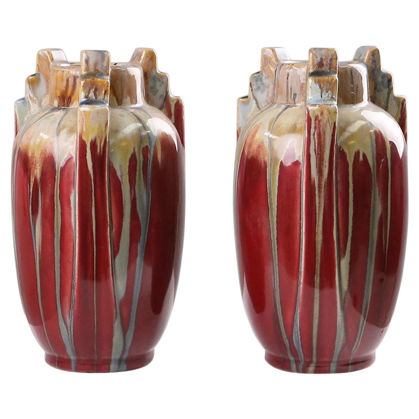 Ensemble de vases en céramique Art Déco 1930
