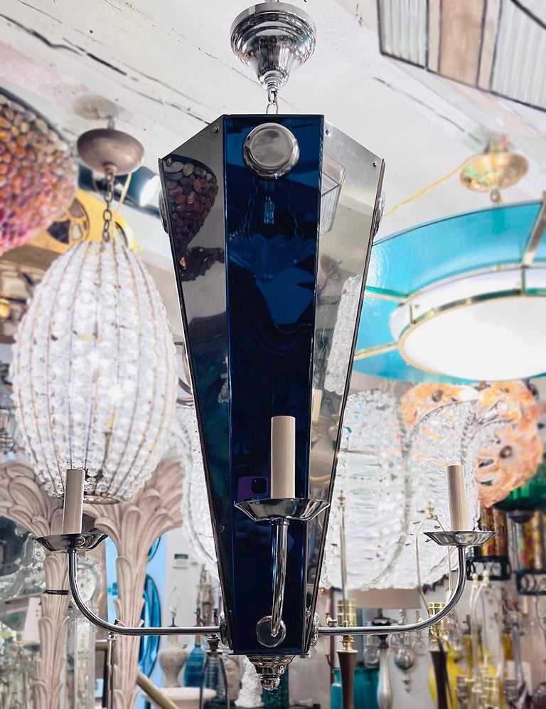 View of Set of Art Deco Chandeliers, Sold Individually For Sale at 1stDibs