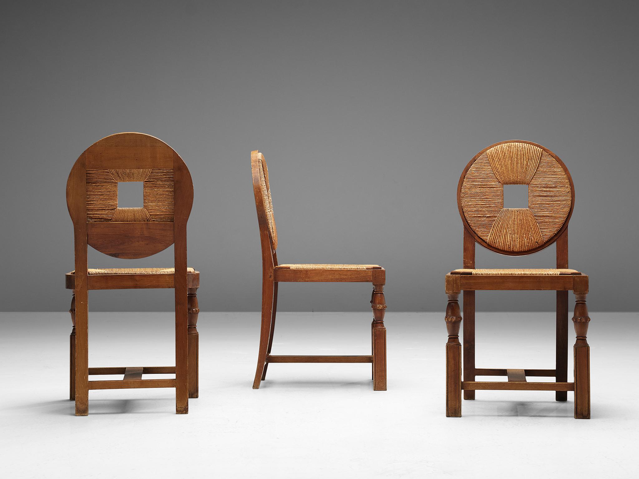 20th Century Set of Art Deco Dining Chairs