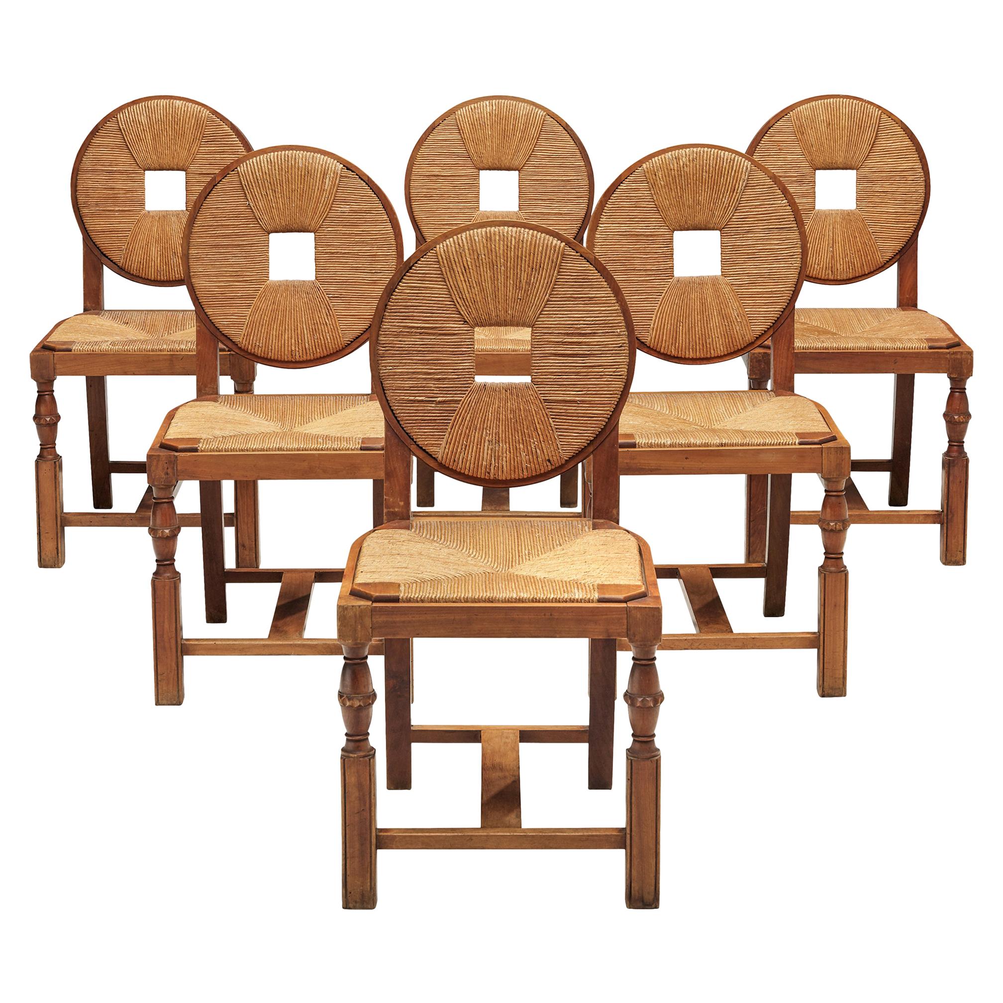 Set of Art Deco Dining Chairs