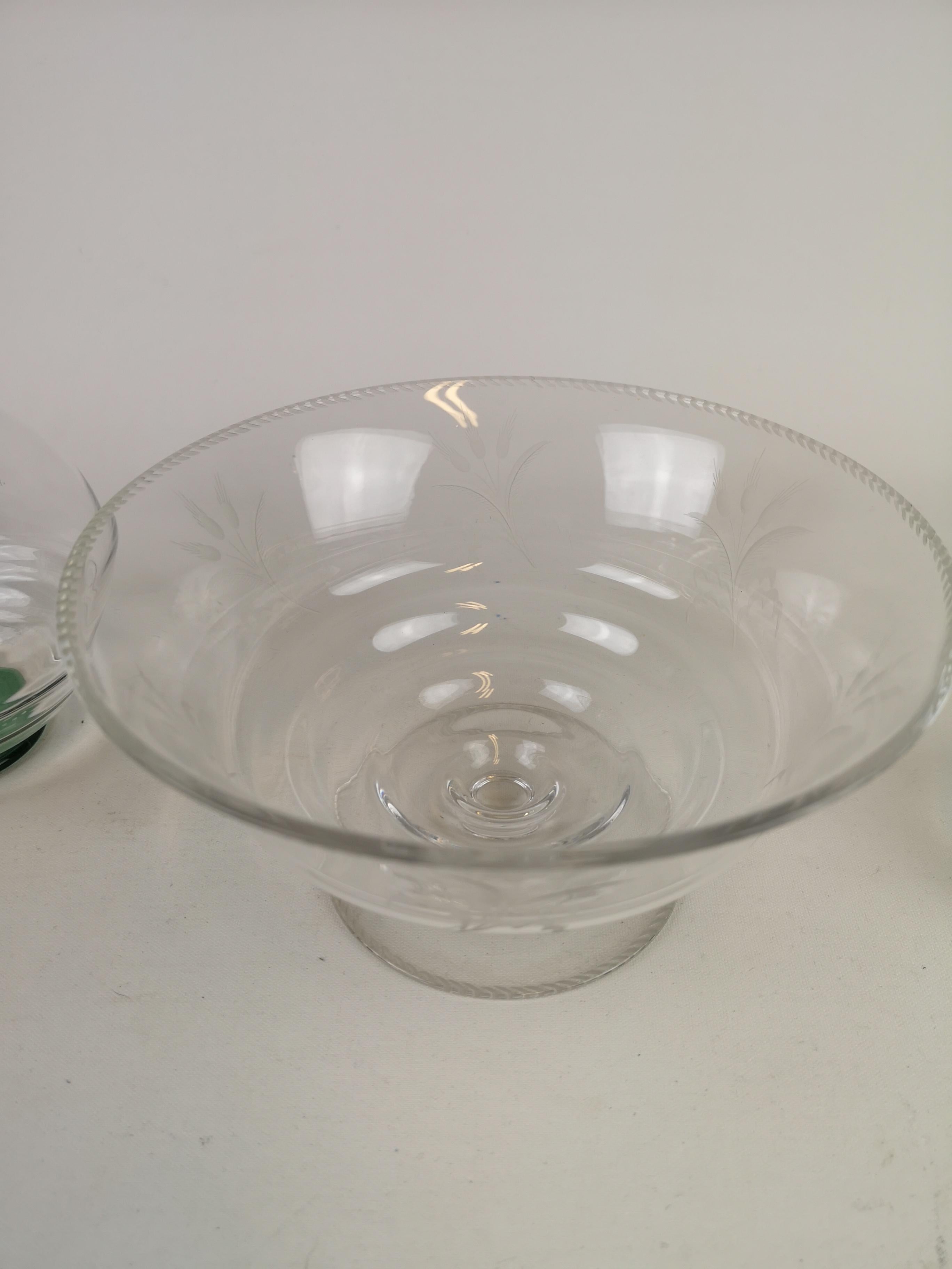 Ensemble de verres Art déco conçus par Edward Hald, Suède, années 1930 1