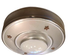 Set of Art Deco Light Fixtures with Opaline Glass