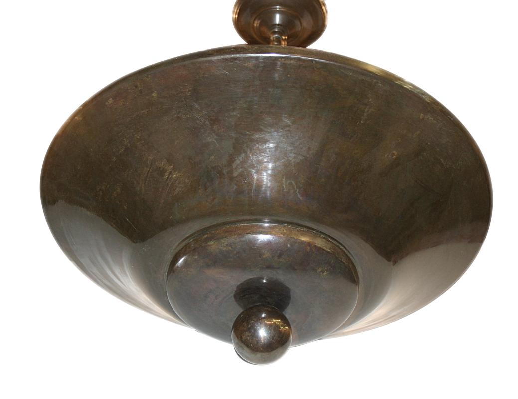 Italiano Set di lampade Art Deco in bronzo patinato, vendute singolarmente in vendita