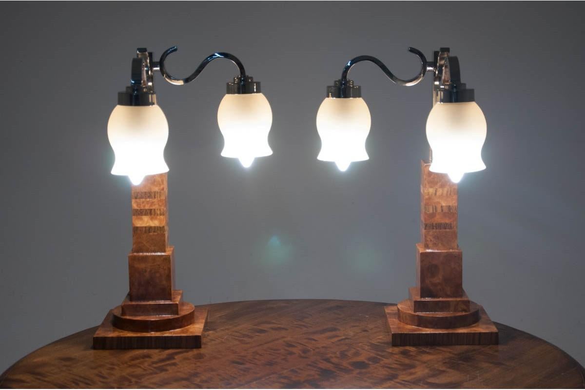 Spanish Set of Art Deco Table Lamps