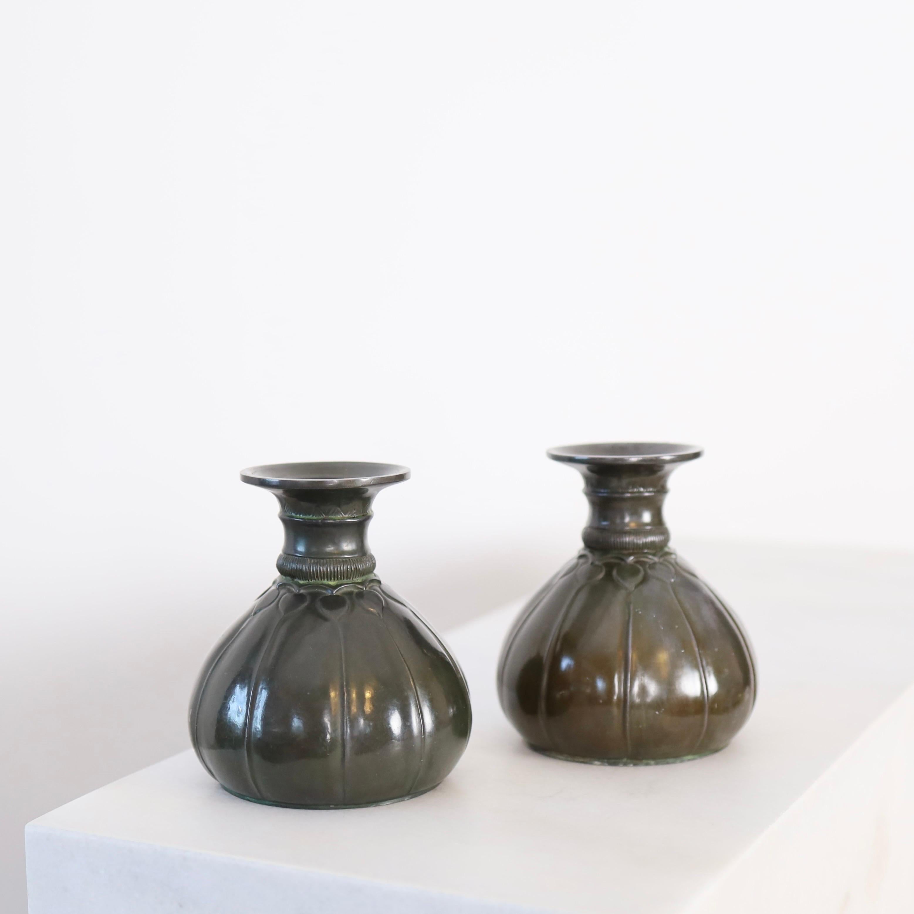 Set of art deco vases by Just Andersen, 1920s, Denmark For Sale 4