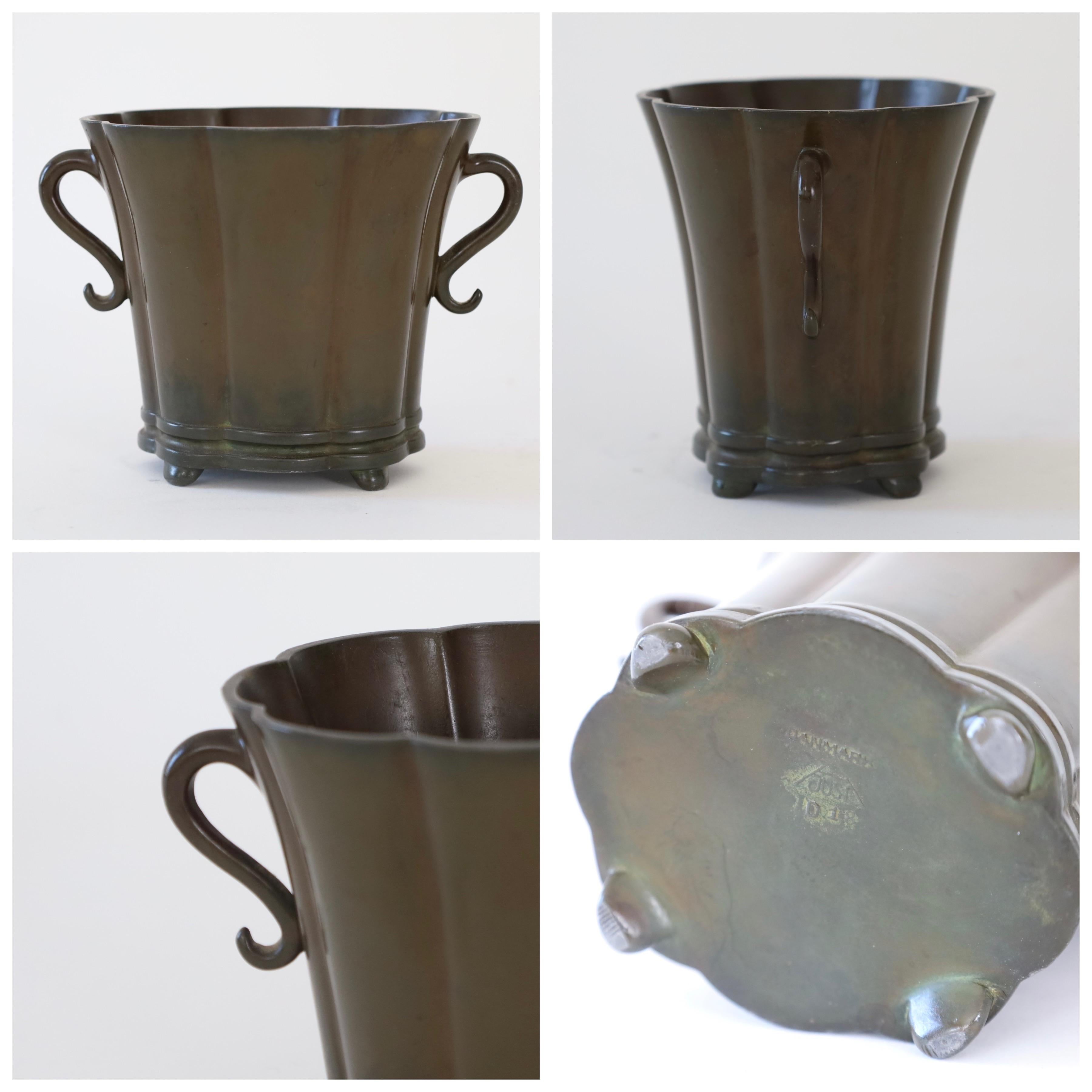 Set di vasi Art Deco di Just Andersen, anni '20, Danimarca in vendita 1