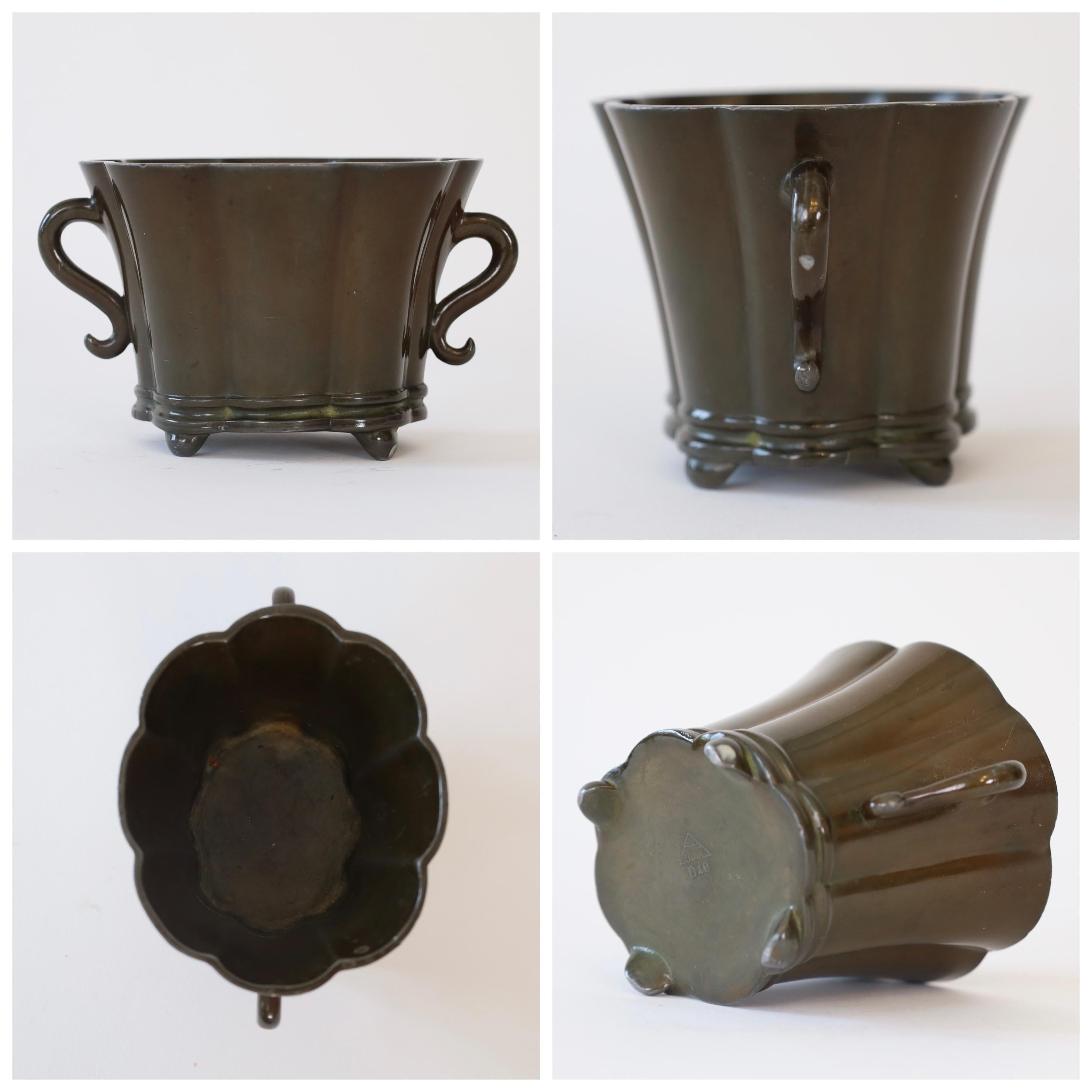 Set di vasi Art Deco di Just Andersen, anni '20, Danimarca in vendita 1
