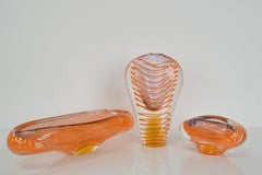 Set of Art Glass by Ivo Rozsypal, Czechoslovakia, 1970's