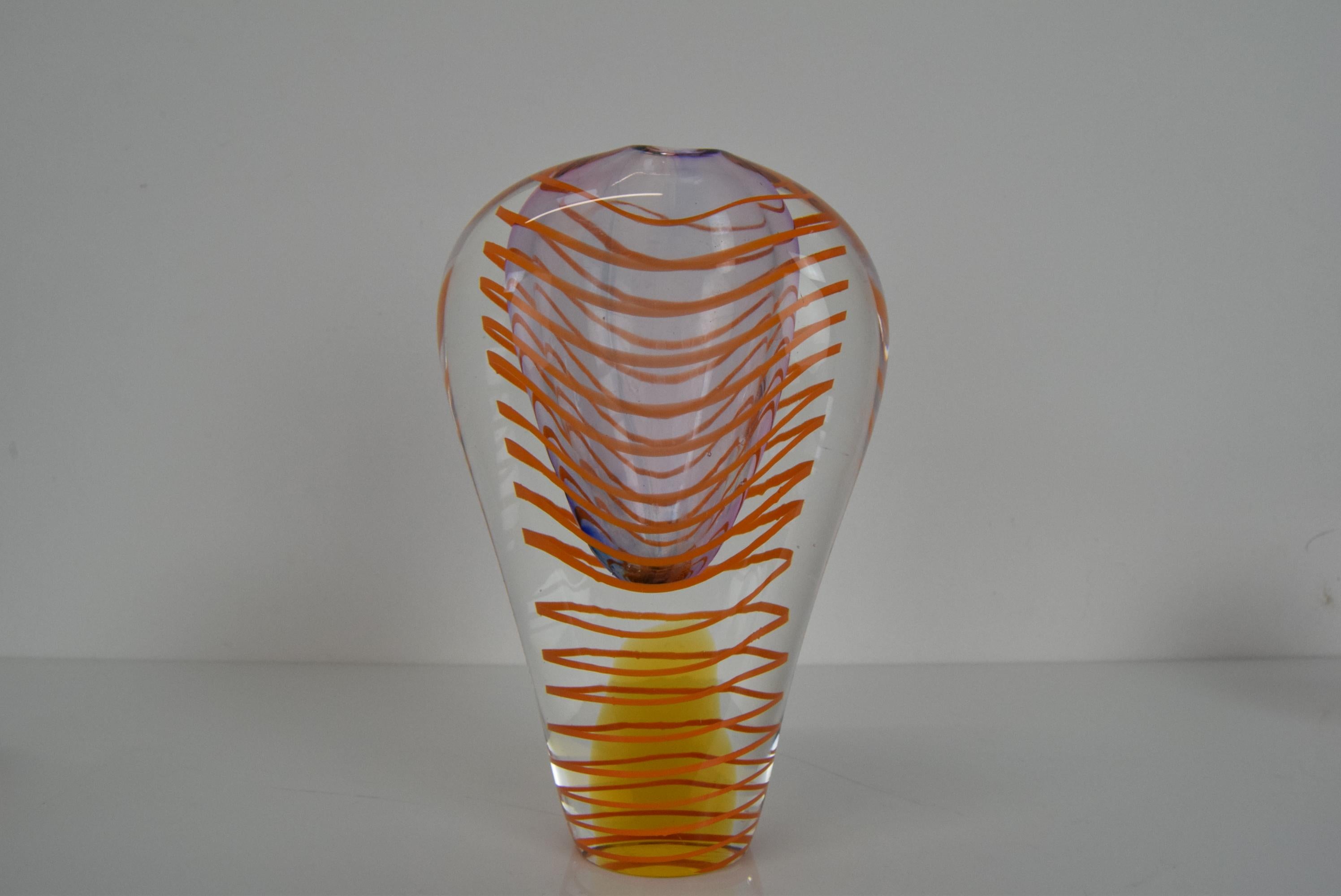 Ensemble de verres d'art par Ivo Rozsypal, Tchécoslovaquie, années 1970 en vente 2