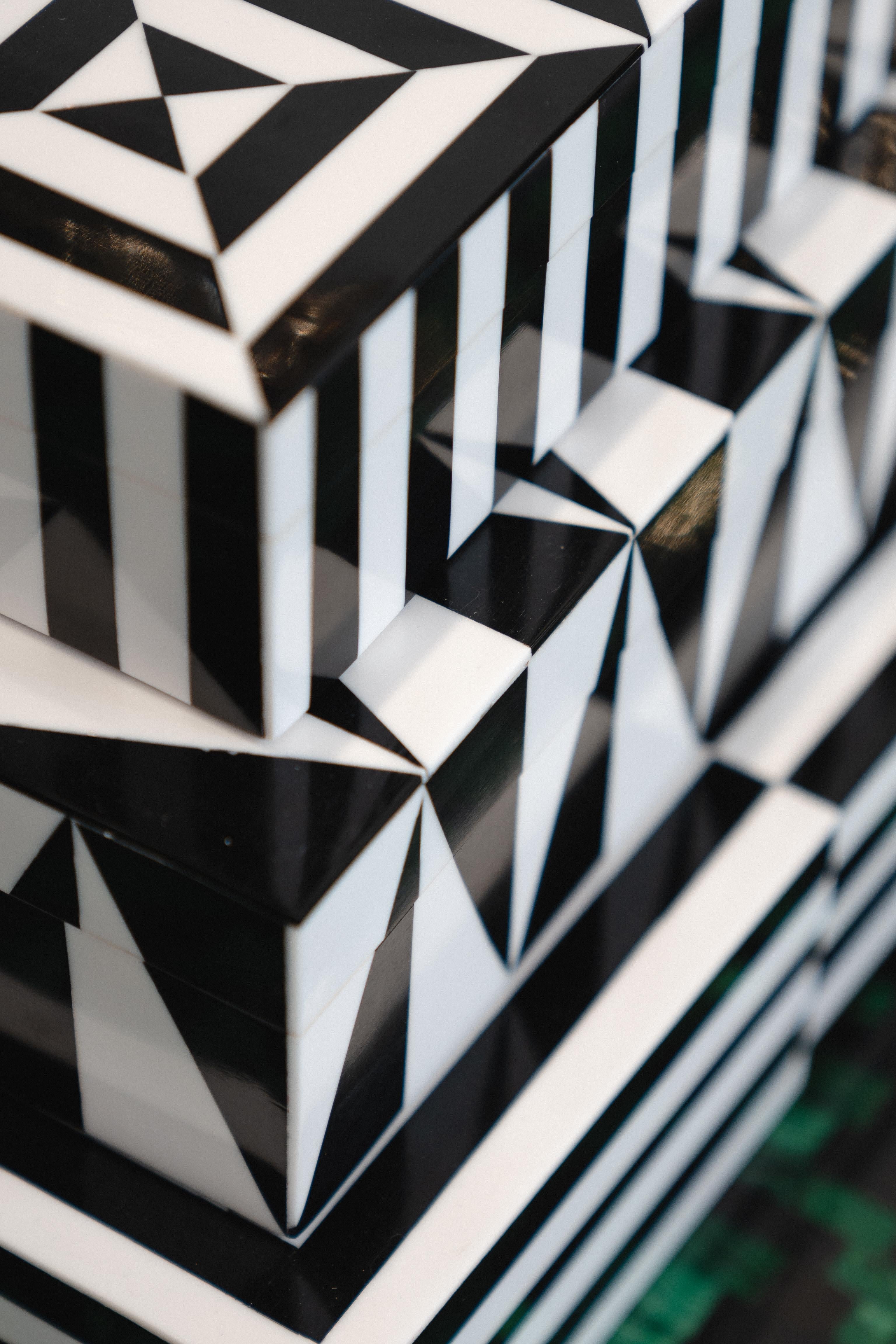 Juego de Cajas de Arte Lacadas- Cajas Decorativas Tallado a mano en venta