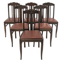 Set of Art Nouveau Chairs, Poland, circa 1910, Antique