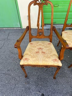 Set of Art nouveau style chairs by Medea , Italy