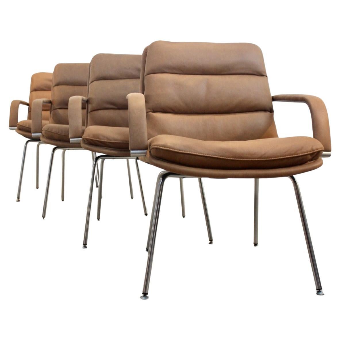 Set of Artifort Channel Executive Chairs by Geoffrey Harcourt
