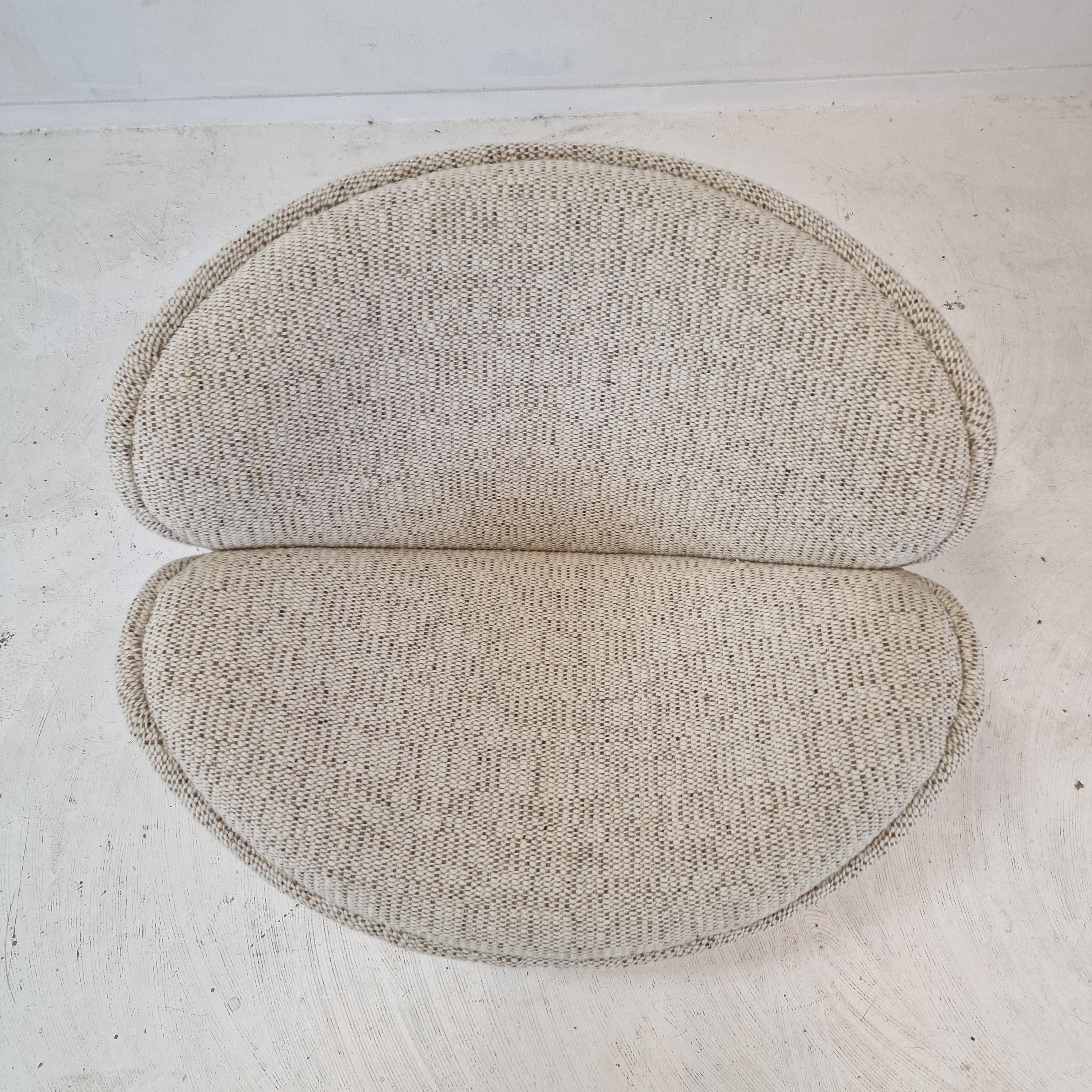 Ensemble de chaises à tranches orange Artifort F438 de Pierre Paulin, 1959 en vente 2