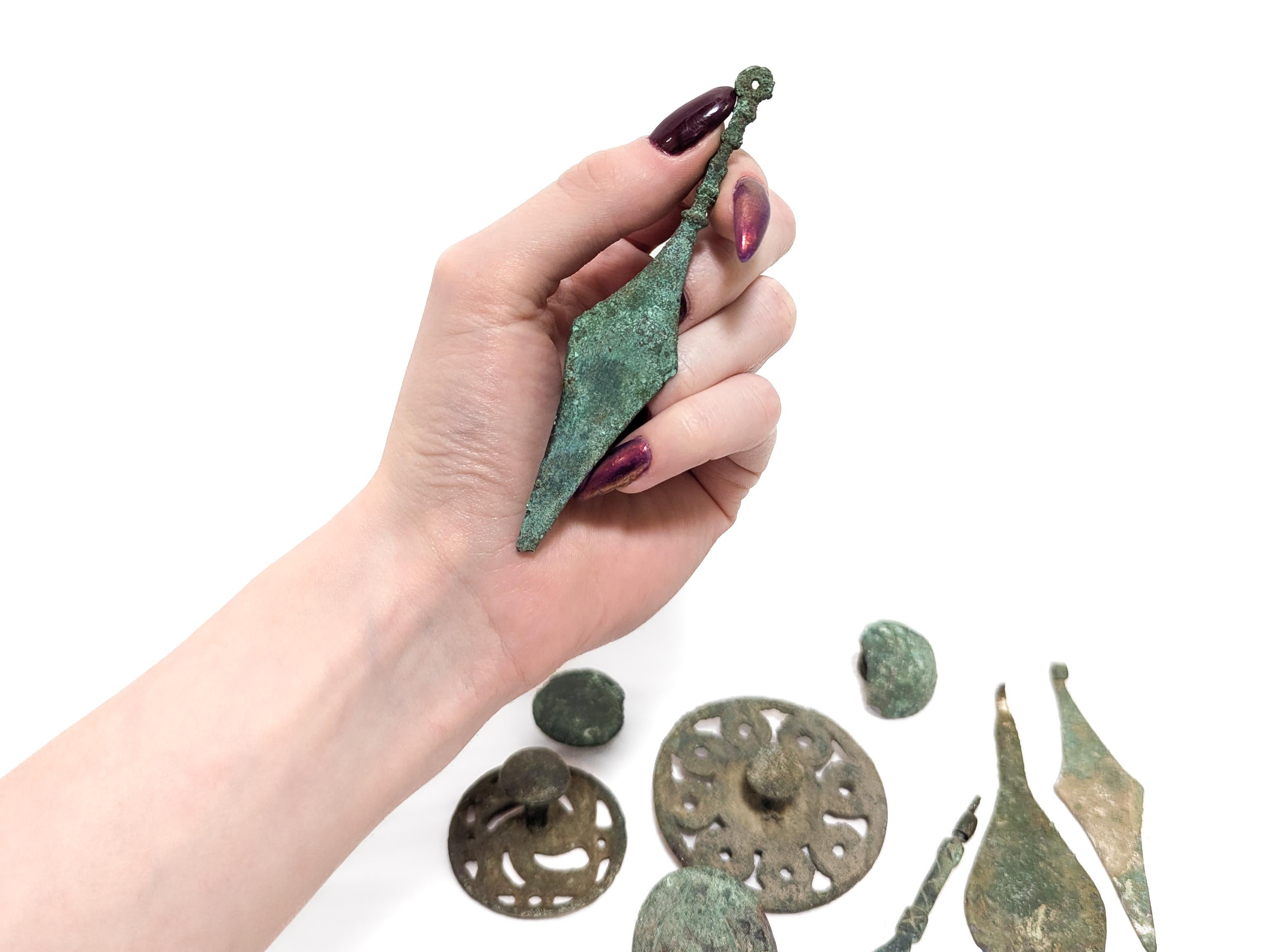 Set of Assorted Ancient Gandharan Bronze Artifacts / Objects For Sale 3