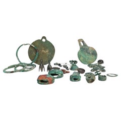 Set of Assorted Ancient Gandharan Bronze Jewelry Artifacts