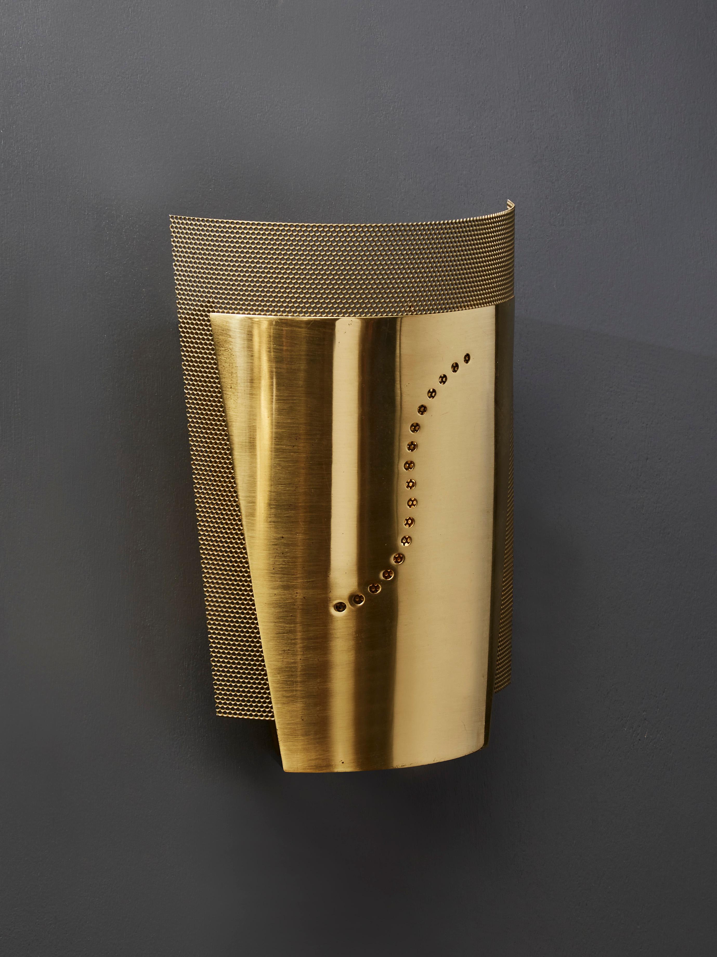 Swedish Atelje Lyktan Brushed Brass S Wall Sconces For Sale