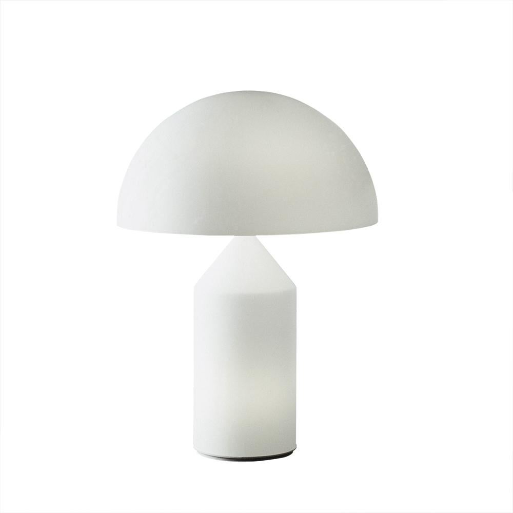 Italian Set of 'Atollo' Glass Mid-Century Modern Table Lamp by Vico Magistretti by Oluce For Sale