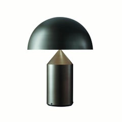 Set of 'Atollo' Large and Medium Bronze Table Lamp Designed by Vico Magistretti