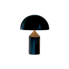 Set of 'Atollo' Medium and Small Black Table Lamp by Vico Magistretti for Oluce