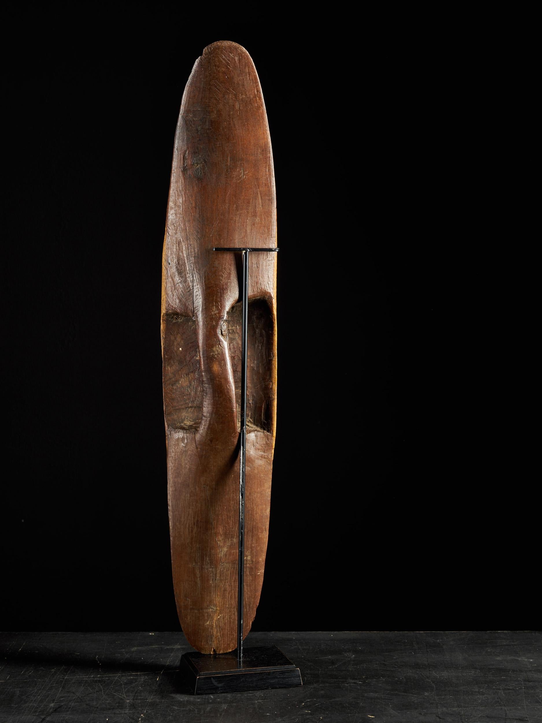 20th Century Set of Australian Aboriginal Items with Spear Thrower, Shield and Boomerang