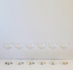 Set of 6 Austrian Champagne or Wine Glasses by Claus Josef Riedel