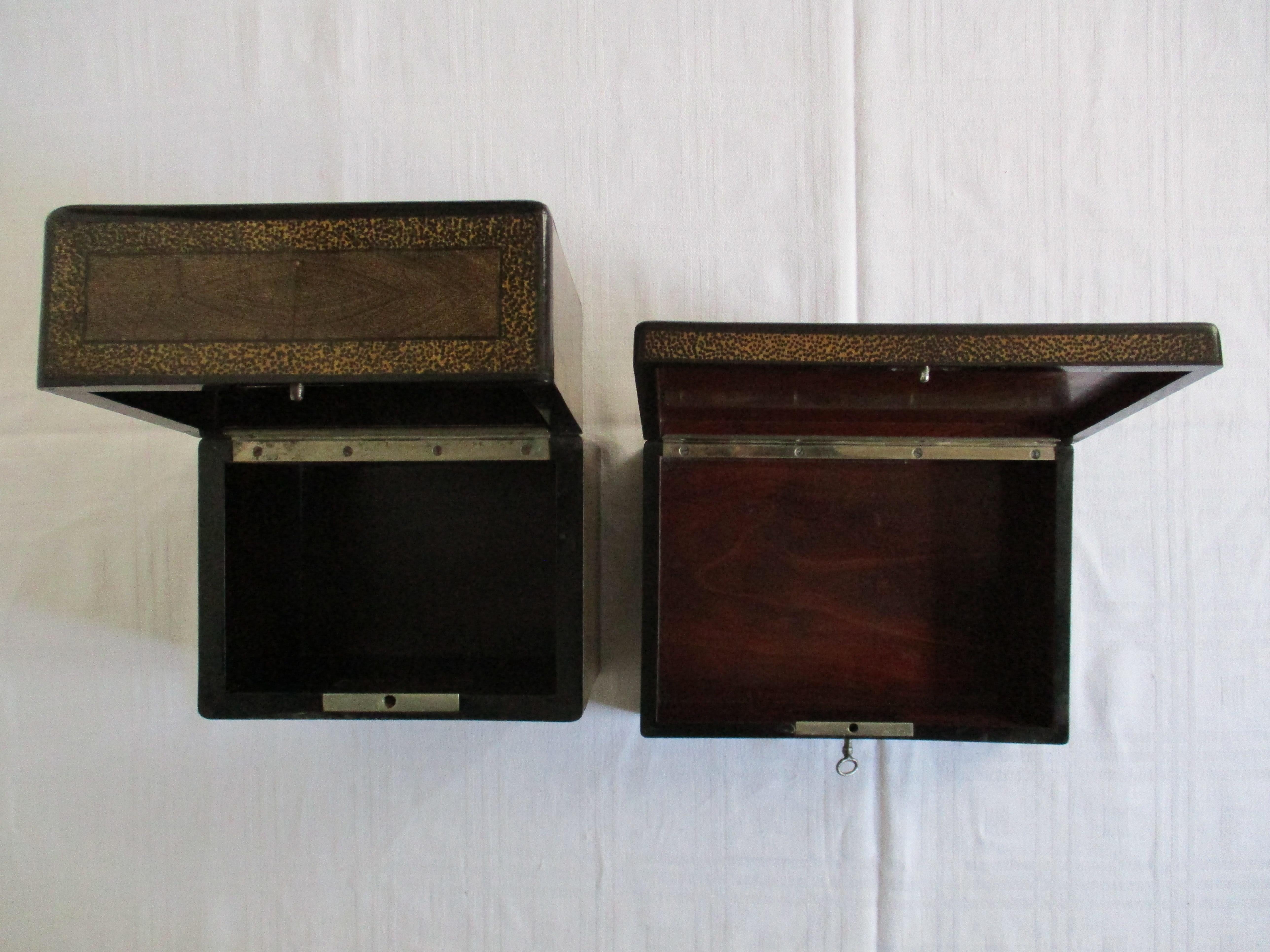 Art Nouveau Set of Austrian Tobacco Jar and Cigar box For Sale