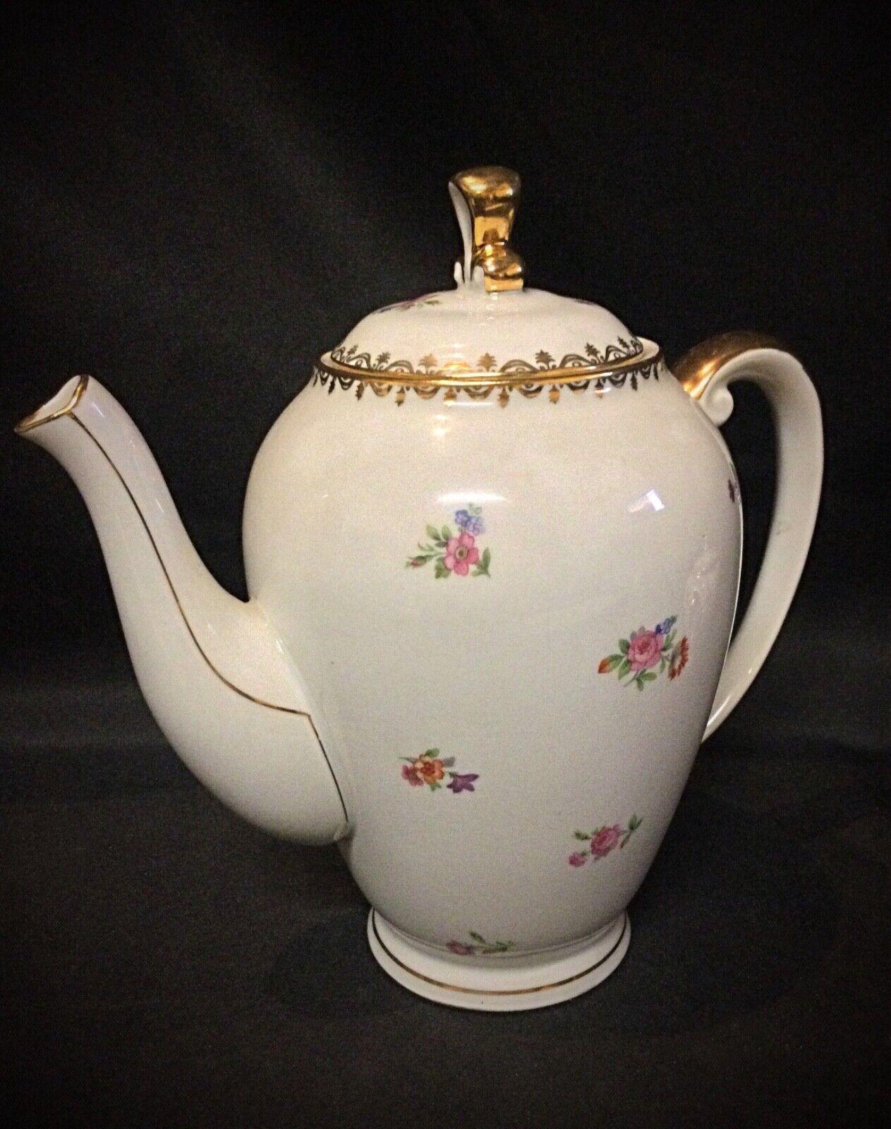 Porcellana Set di autentiche caffettiere, brocche e zuccheriere in porcellana The S.S. France - 2Y48 in vendita
