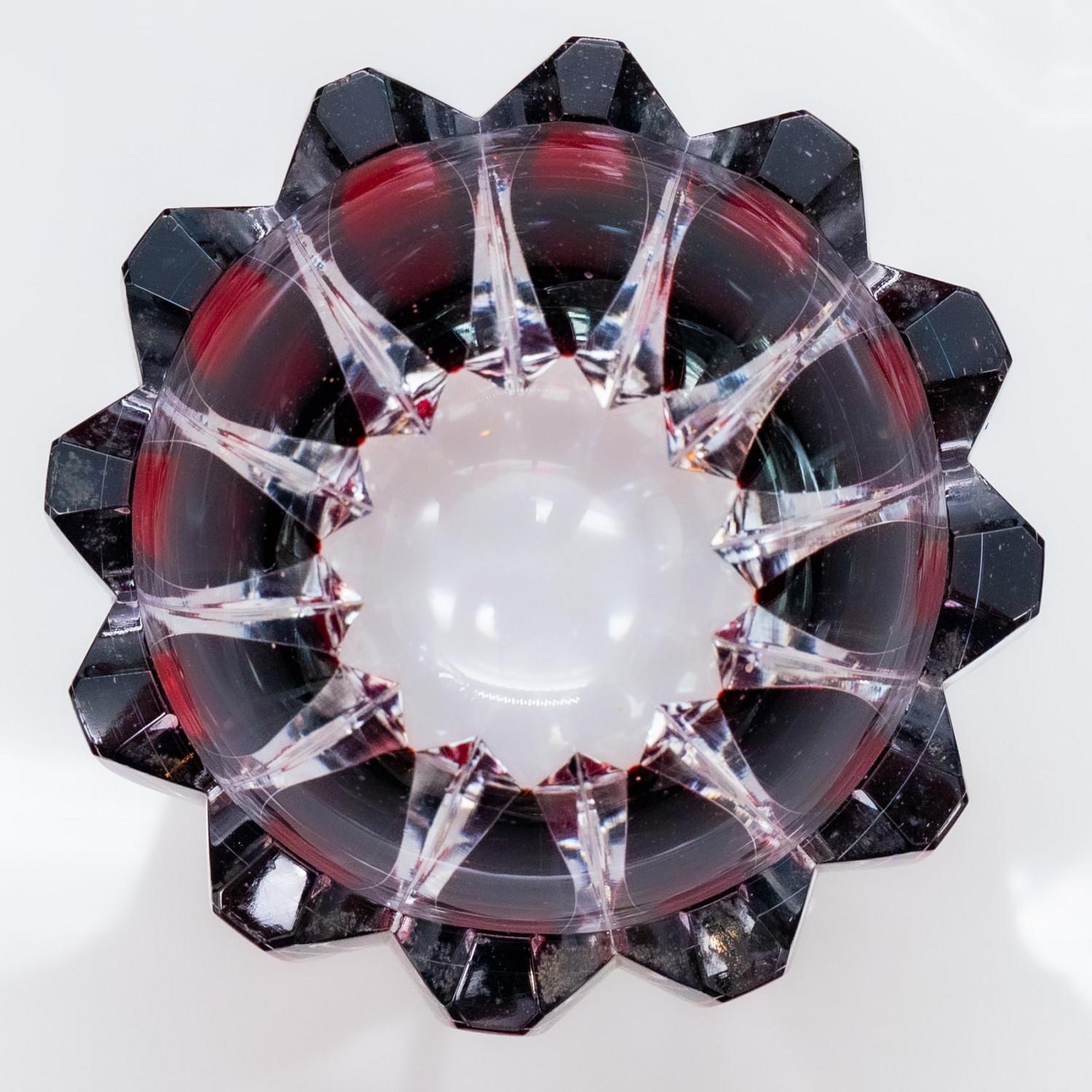 Satz von Baccarat und Sèvres Glasvasen, Kristall, Frankreich im Angebot 7