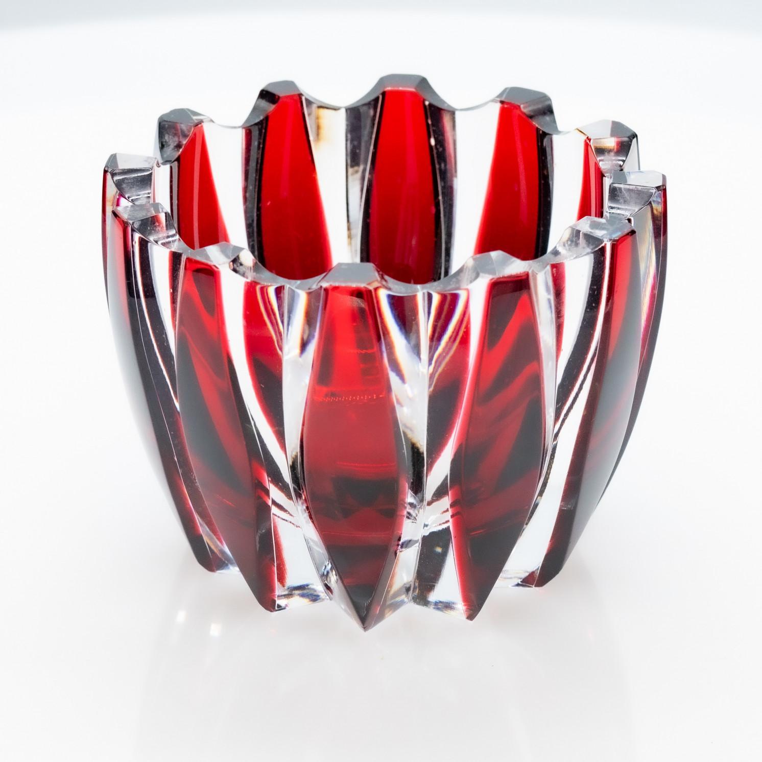 Satz von Baccarat und Sèvres Glasvasen, Kristall, Frankreich im Angebot 10