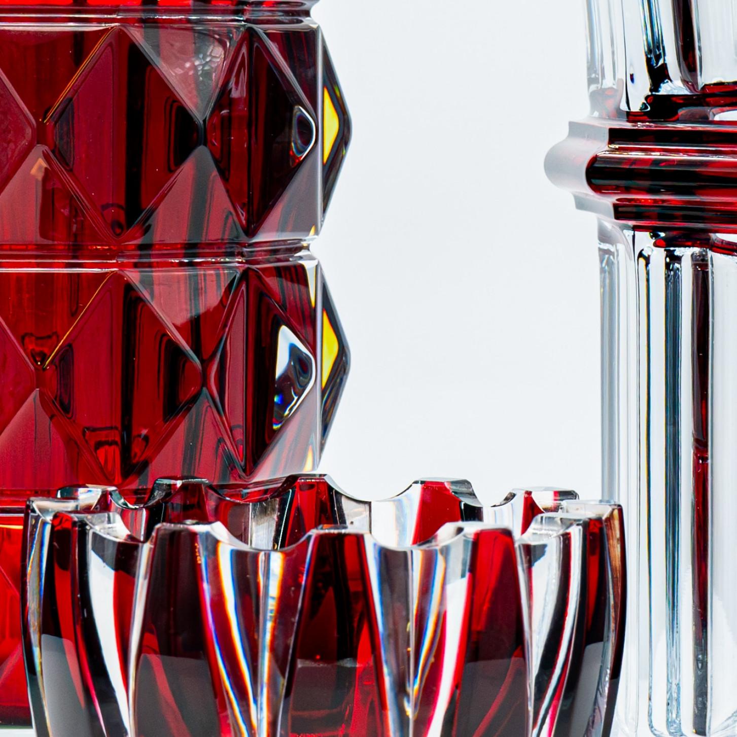 Satz von Baccarat und Sèvres Glasvasen, Kristall, Frankreich (Art nouveau) im Angebot