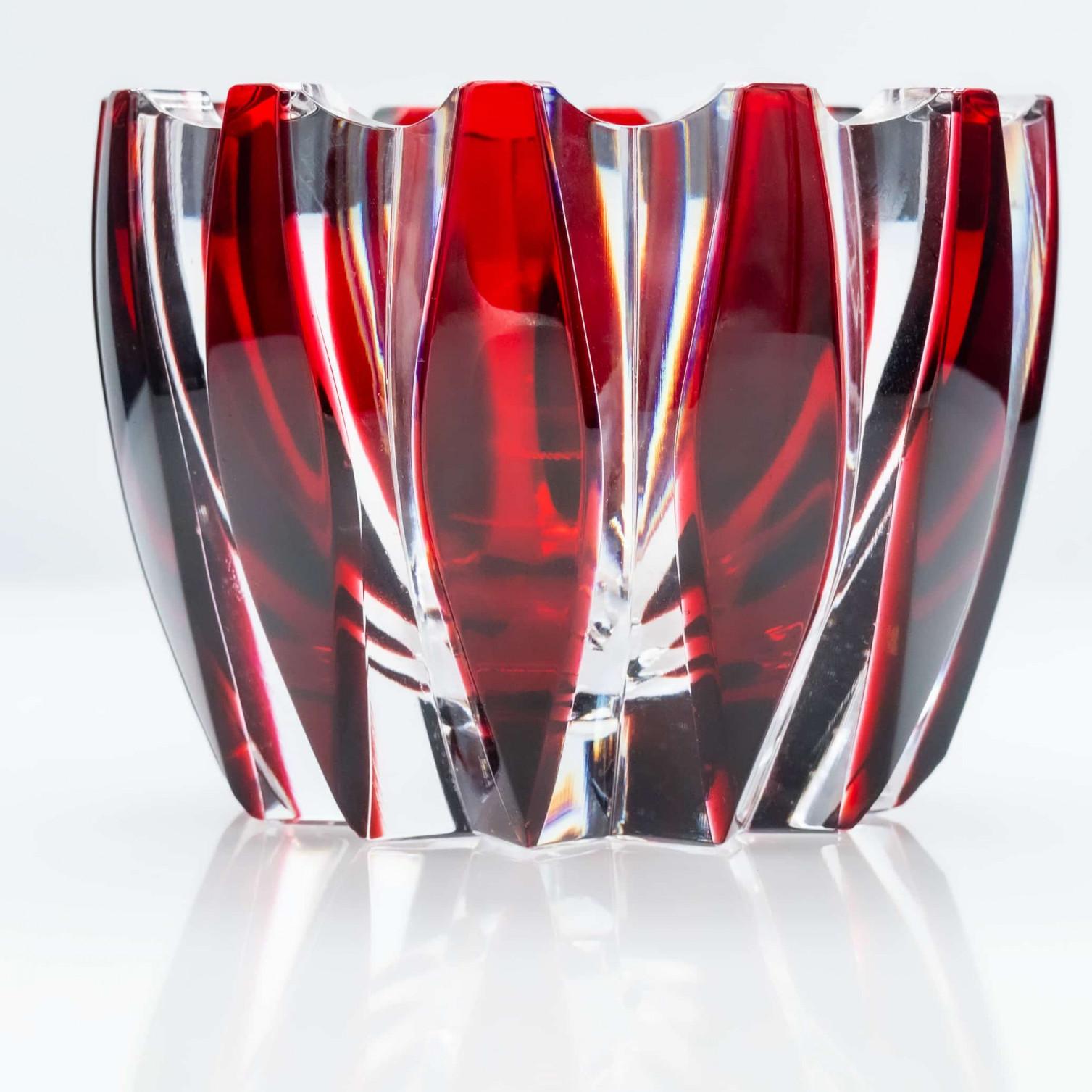 Satz von Baccarat und Sèvres Glasvasen, Kristall, Frankreich im Angebot 1