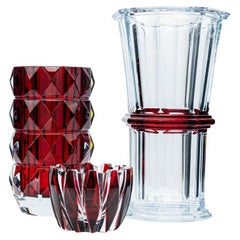 Set of Baccarat And Sèvres Glass vases, Crystal, France